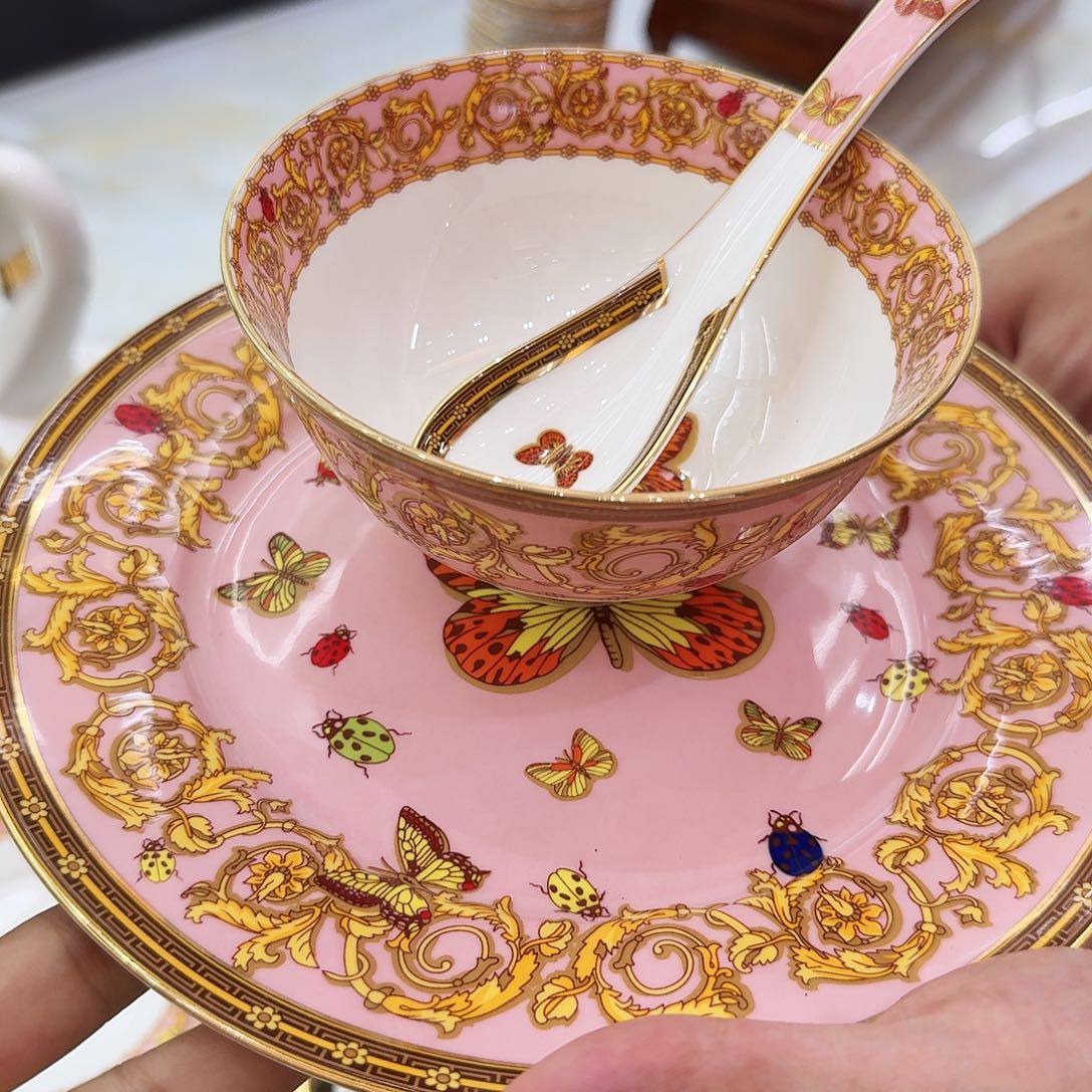 瓷片骨瓷高骨釉中陶瓷序列餐具