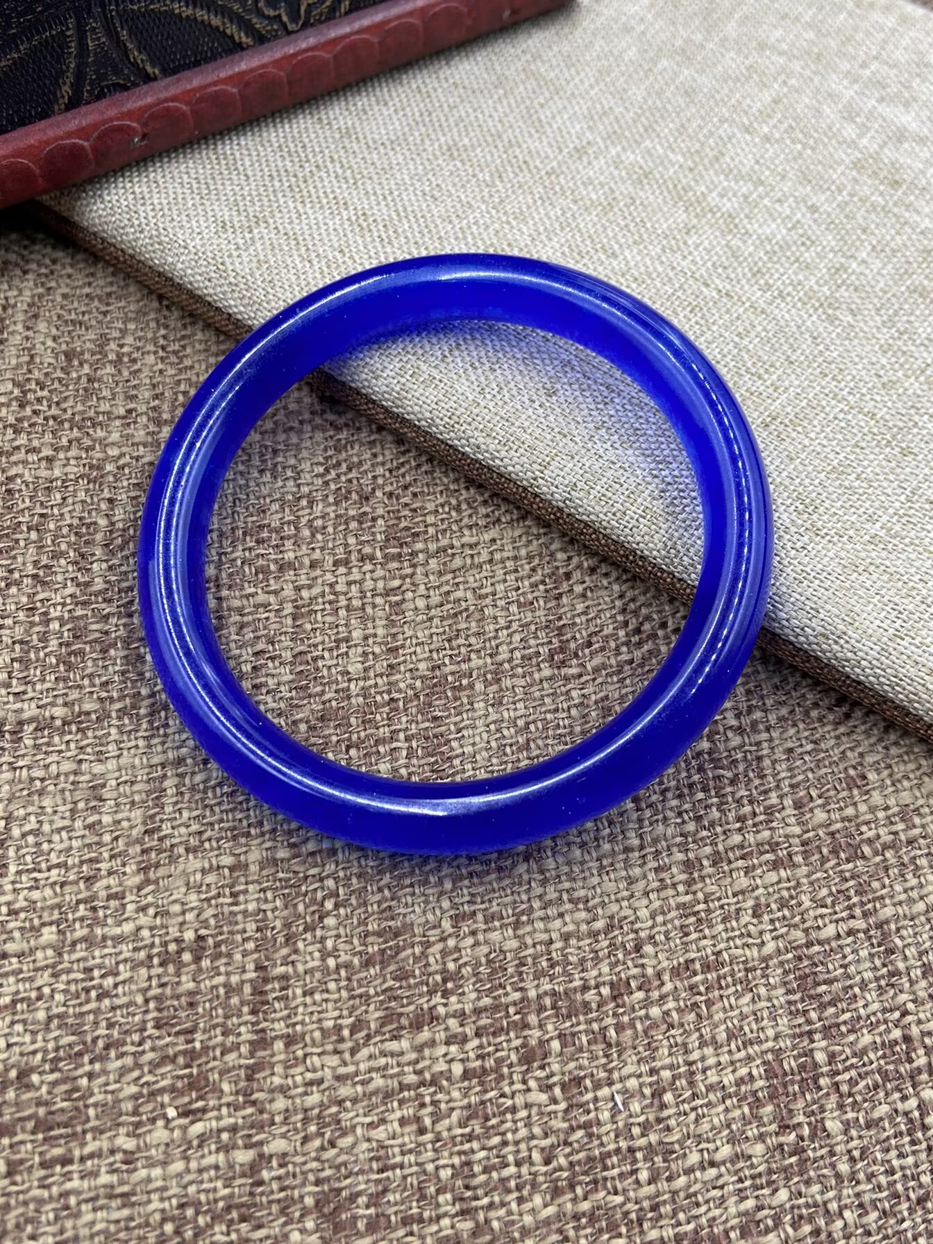 非金属珐琅手镯 6007   简约蓝色手镯百搭气质