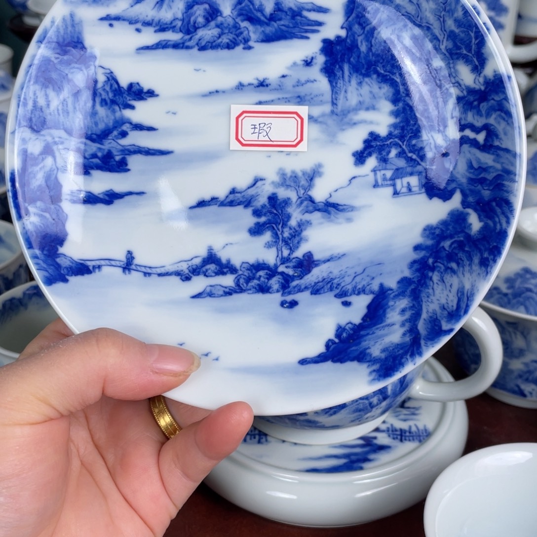 陶手工手绘青花，青花