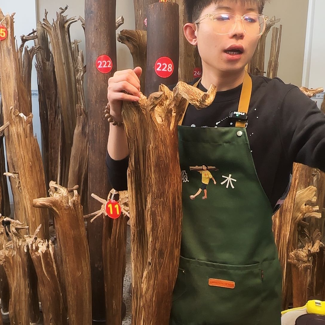 沉香摆件ㅤ****天然沉香原木摆件➕底座