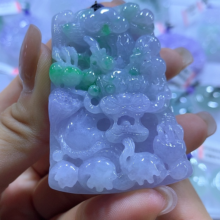 翡翠未镶嵌颈饰天然翡翠A货吊坠