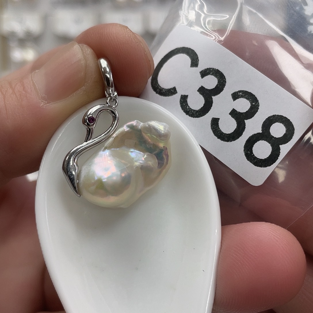 淡水珍珠颈饰银S925镶嵌