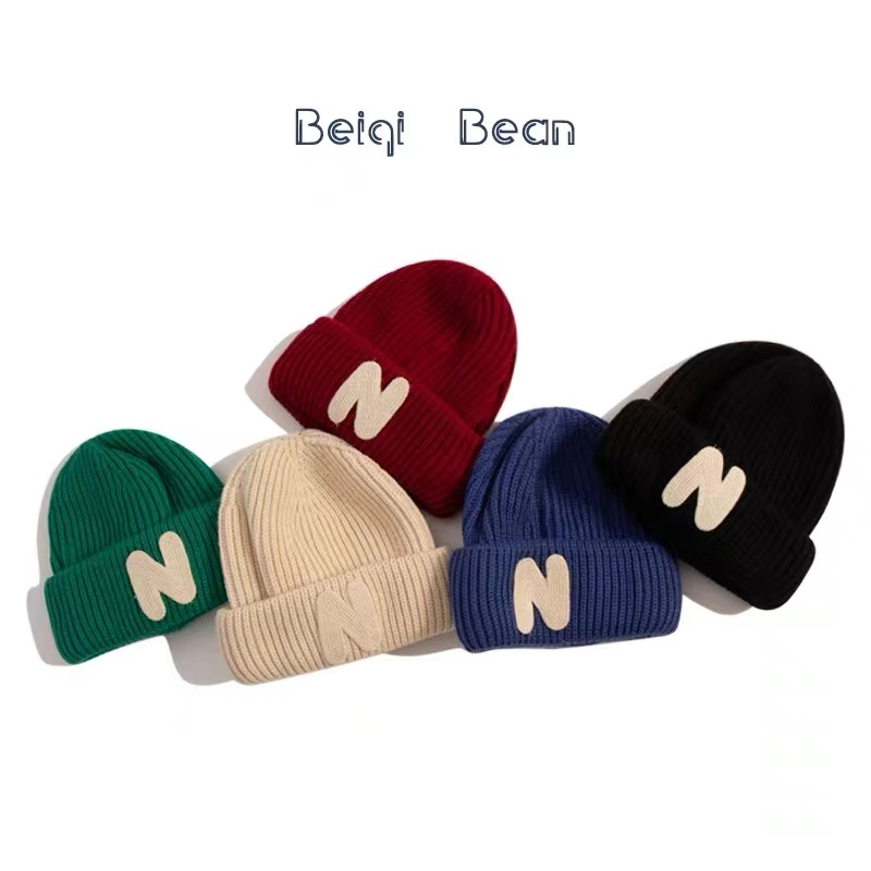 【主播推荐】【顾奈】N标冷拽帅韩版加厚手工针织帽S014