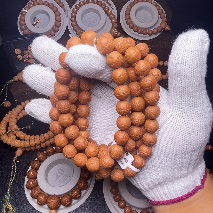 凤眼菩提手串12.5mm铁子108红油皮