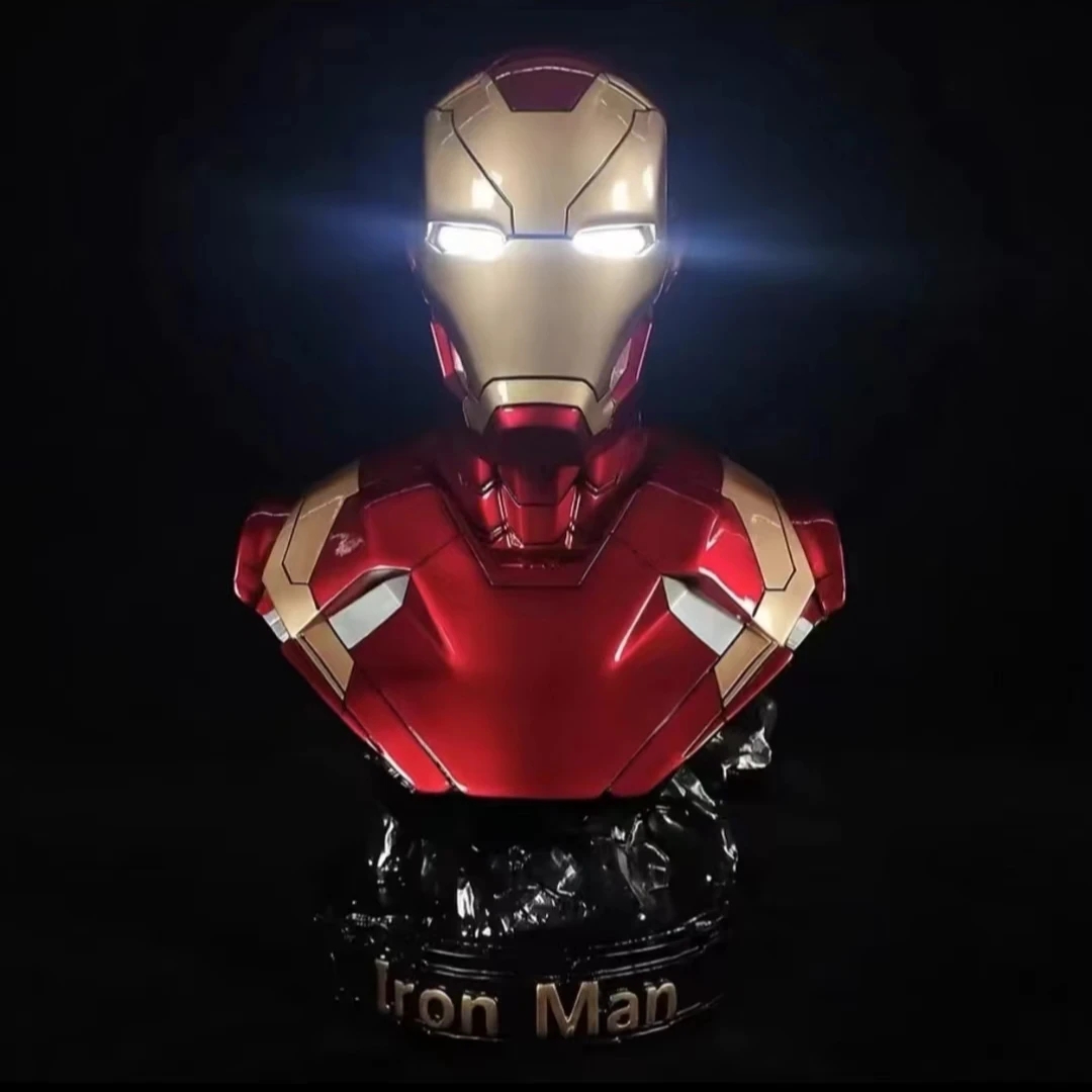 发光钢铁侠模型MK46雕像复仇者联盟4 漫威影视周边树脂大摆件手办