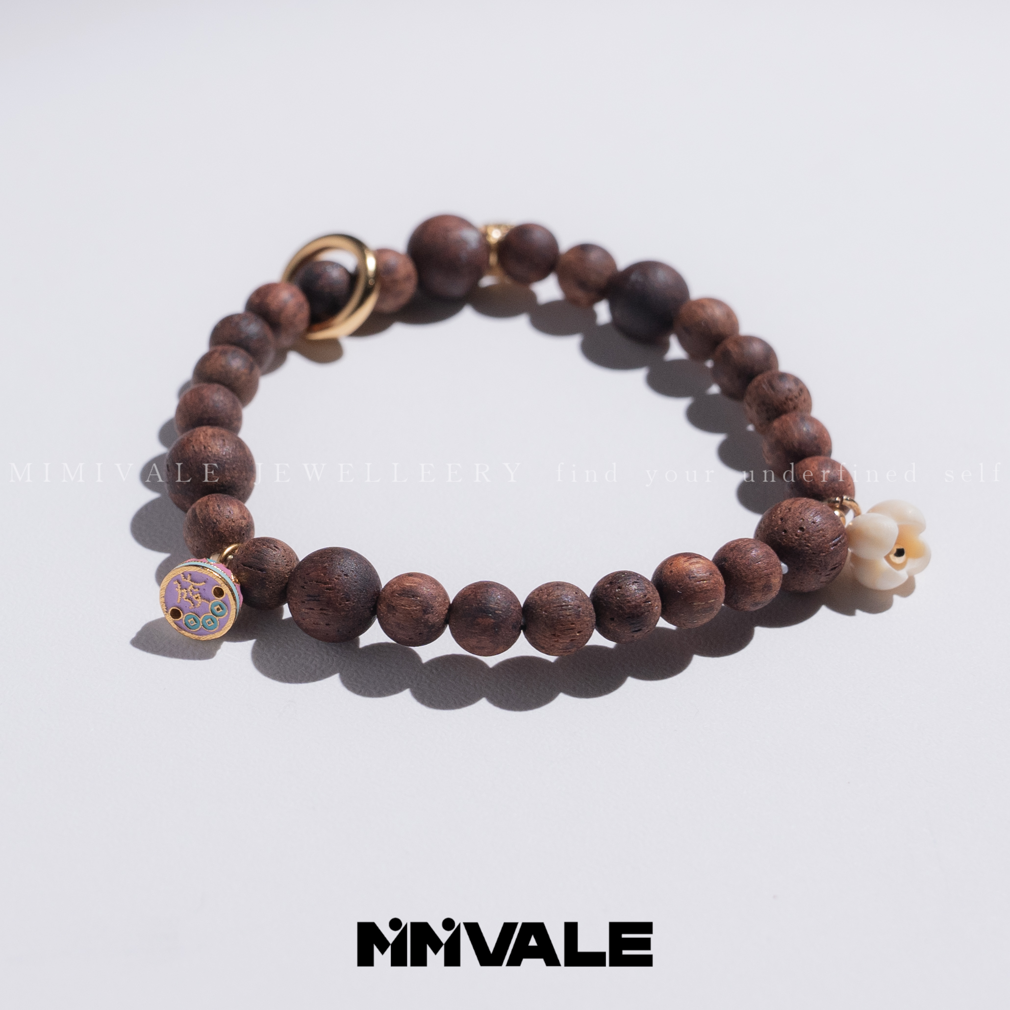 秘密山谷【黄油派】原创设计百搭黄油麻丝降真香手串MMSG8242