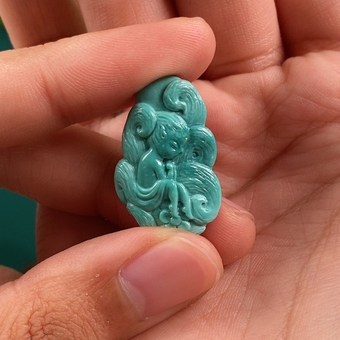 绿松石珠宝奇石未镶嵌