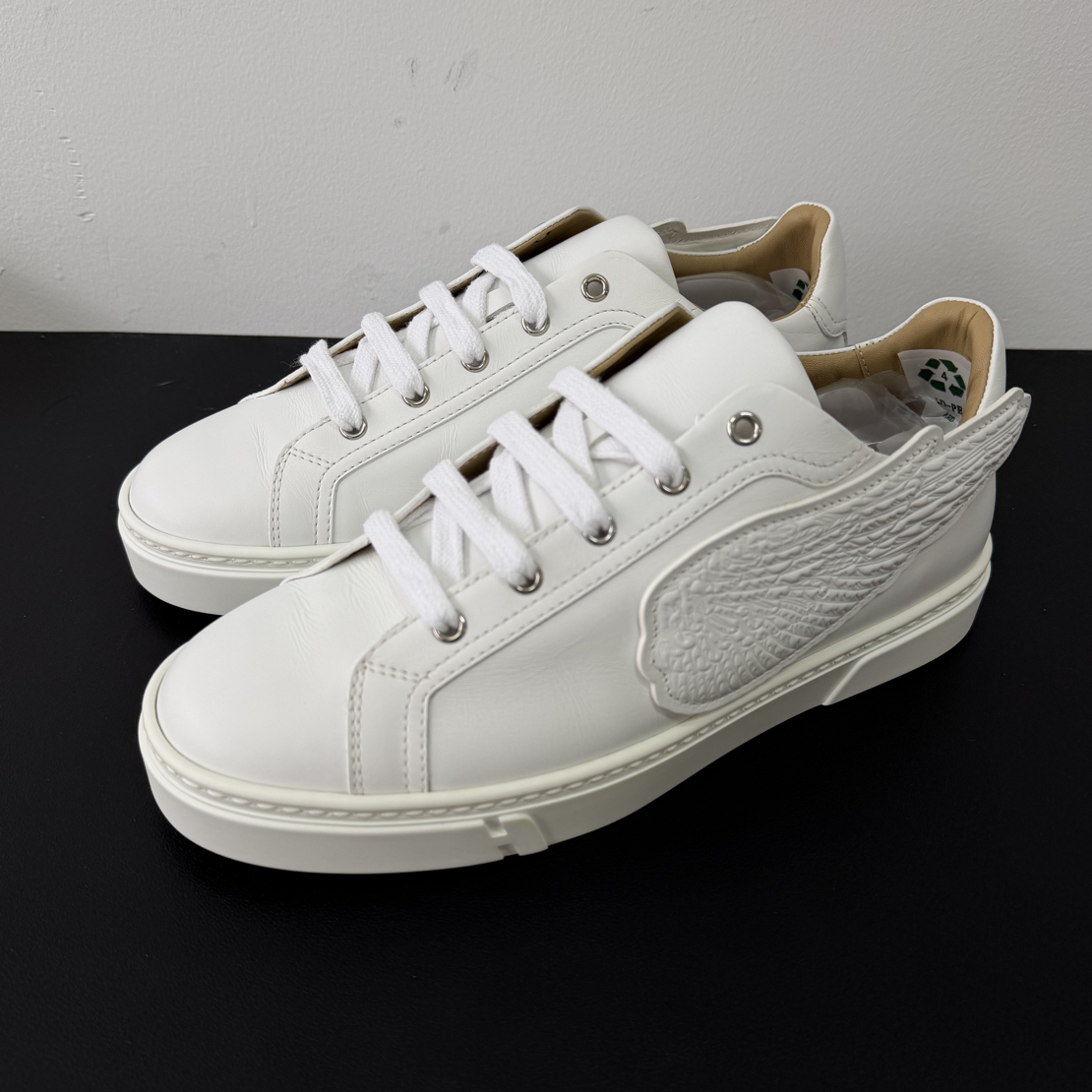 95新 Hermes/爱马仕 41.5欧 白色飞翼板鞋二手奢侈品