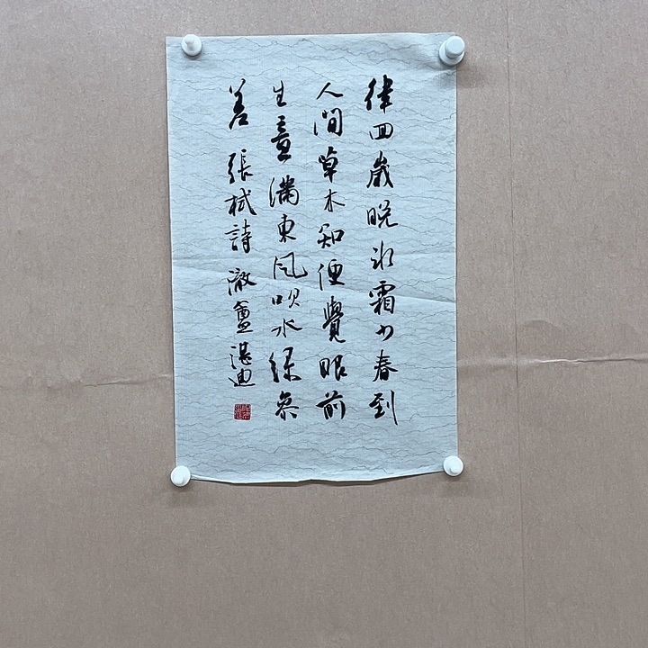 书法王湛迪26*43㎝吉林LS  书法硕S