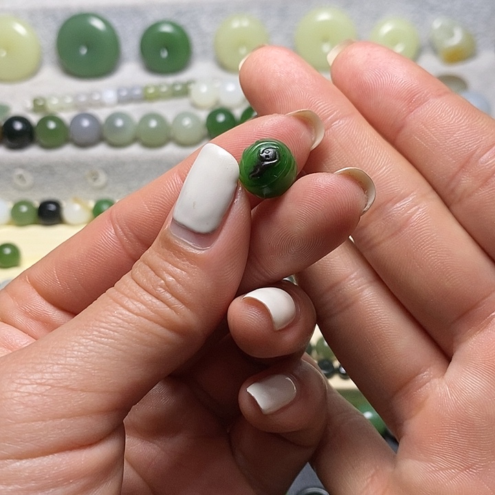 和田玉（碧玉）手链未镶嵌E***n