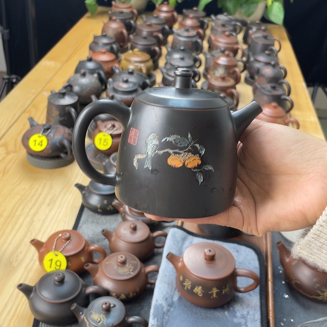 重***长泥塑桶壶290毫升左右