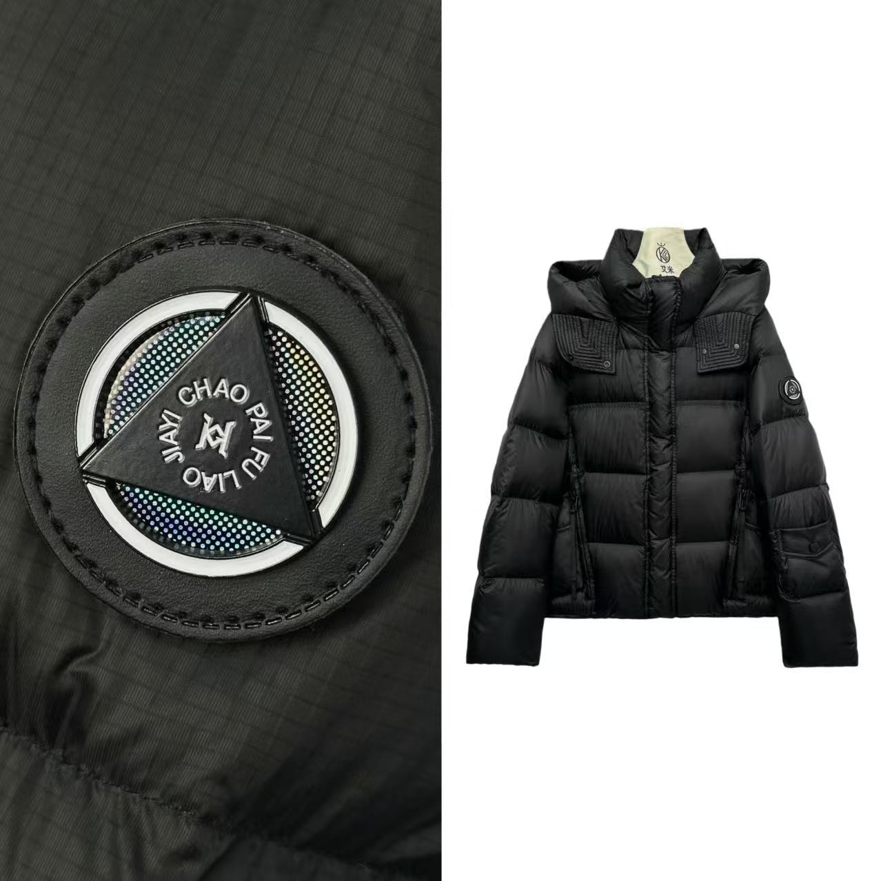 8630【品牌货】冬季连帽短款羽绒服纯色简约显瘦保暖