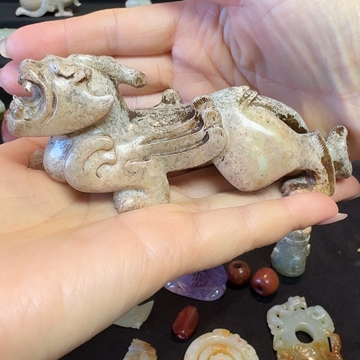 和田玉挂件未镶嵌张*