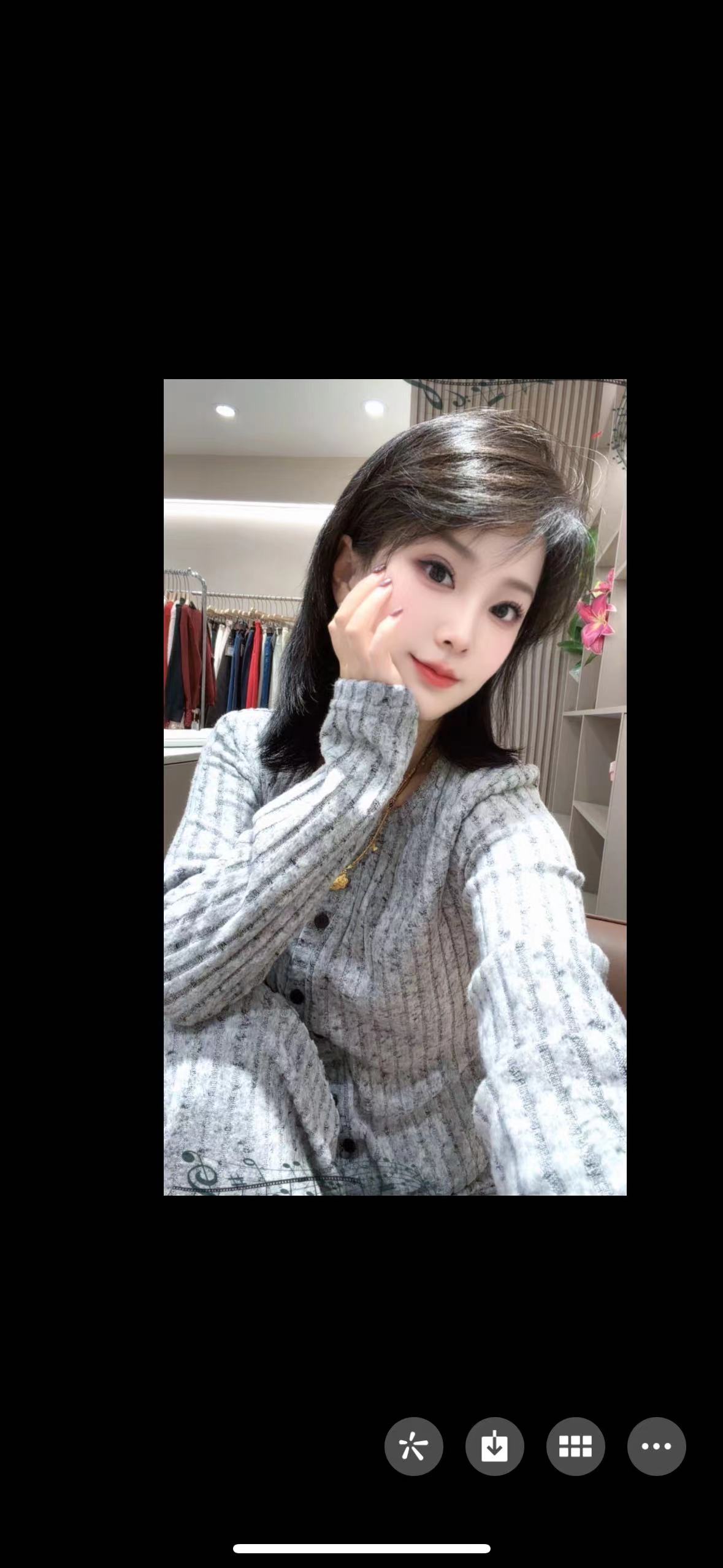 坑条剪刀领家居服套装