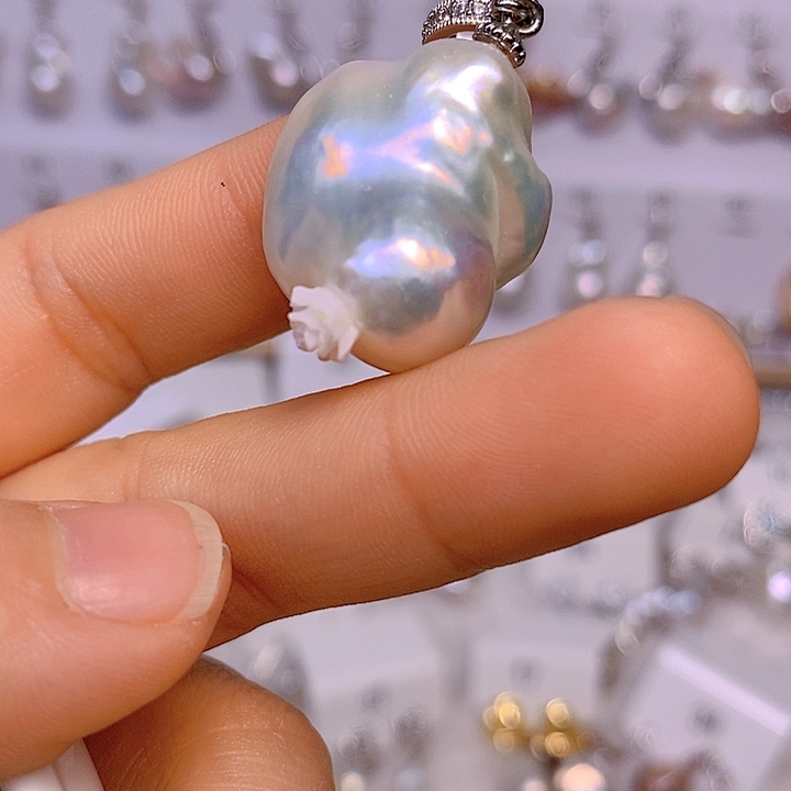 淡水珍珠颈饰合金