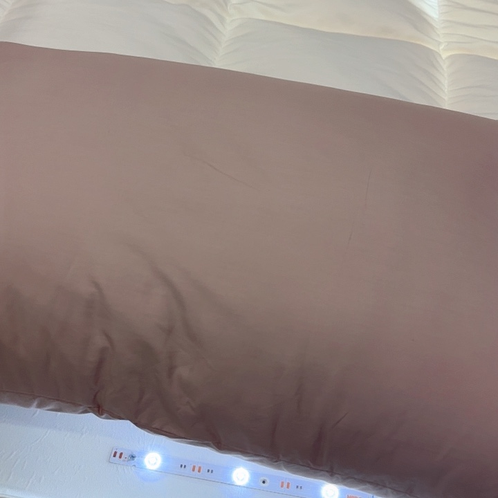 星级酒店同款高级枕芯单边粉色