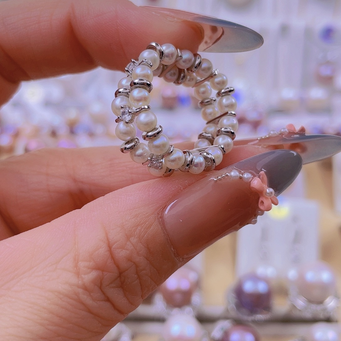 未镶嵌戒指淡水珍珠