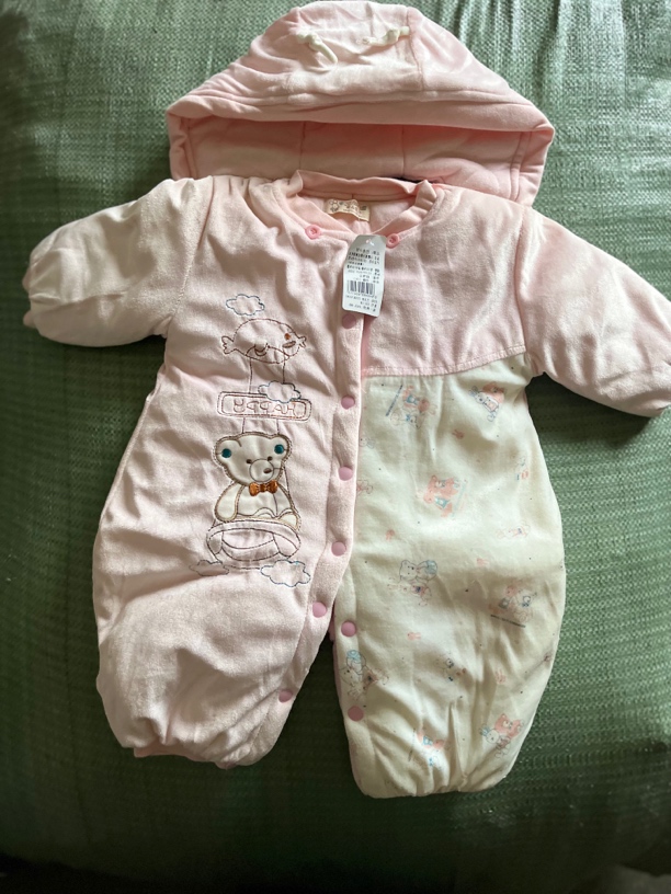 冬季闭裆斜襟单排扣哈衣女宝幼儿秋冬爬服A类婴童默认瑕疵