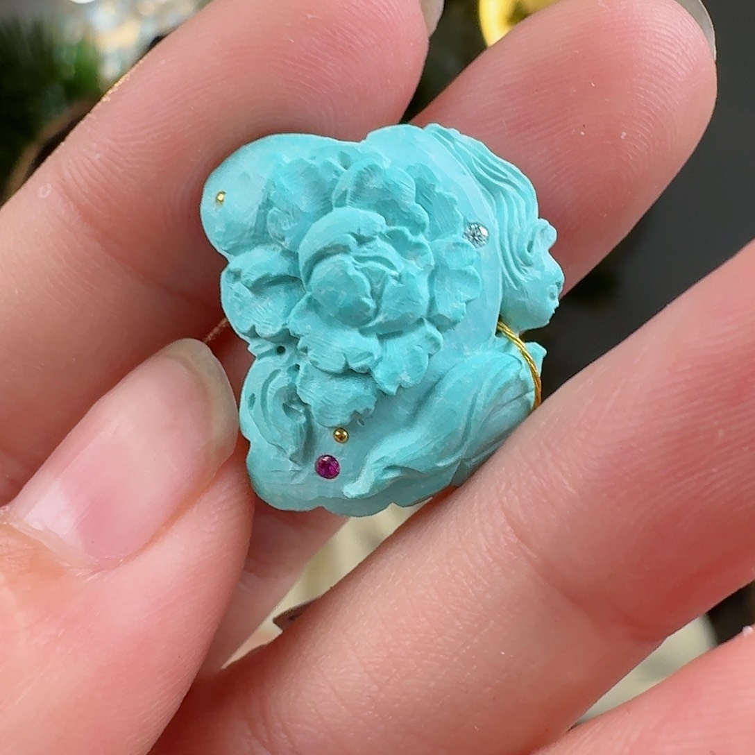 绿松石珠宝奇石未镶嵌