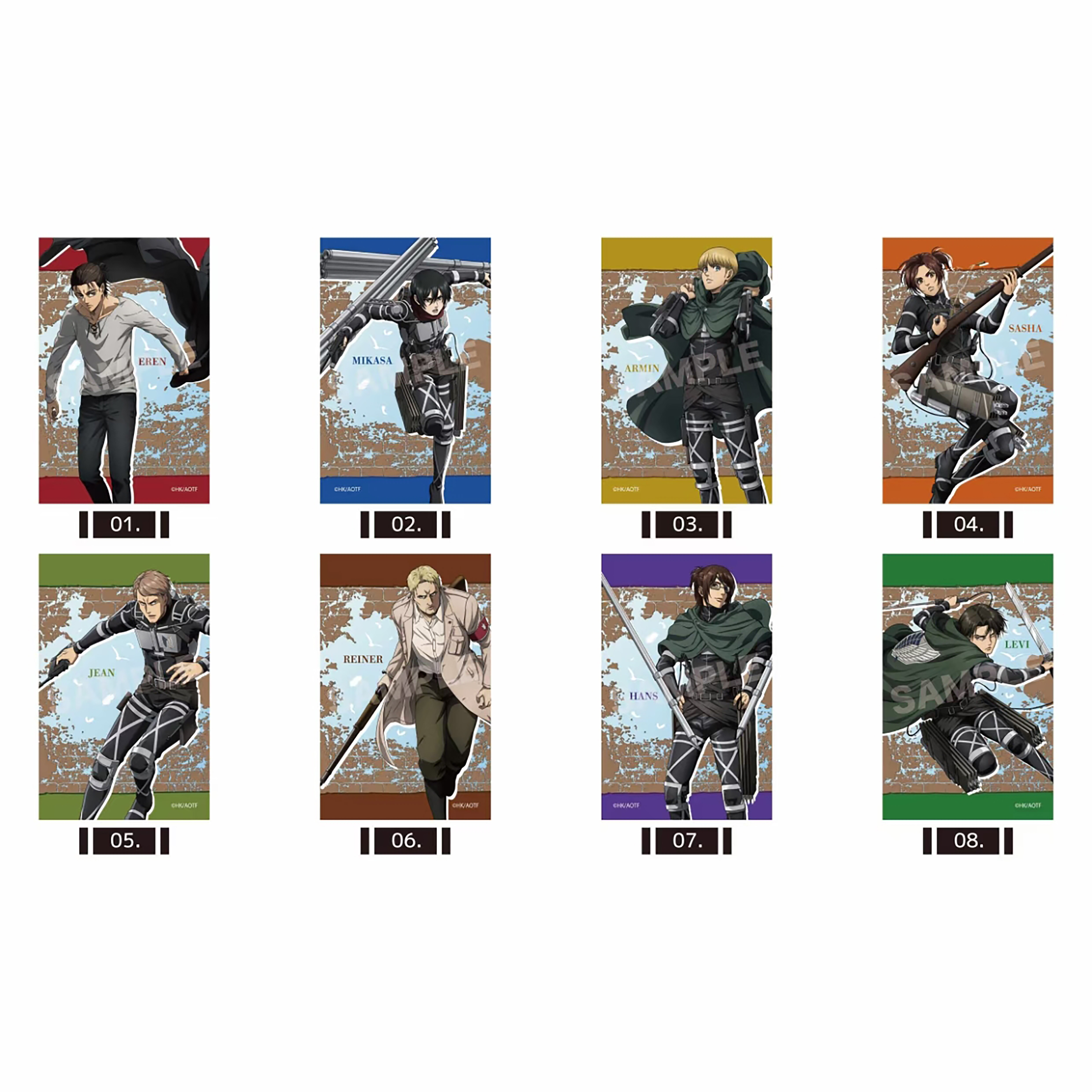 正版日谷《进击的巨人》收藏卡卡牌/paleful吧唧盲盒（代拆）