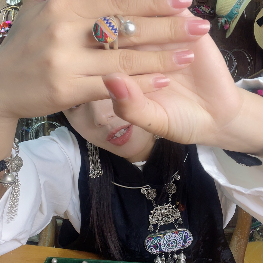 花岗石铁合金戒指