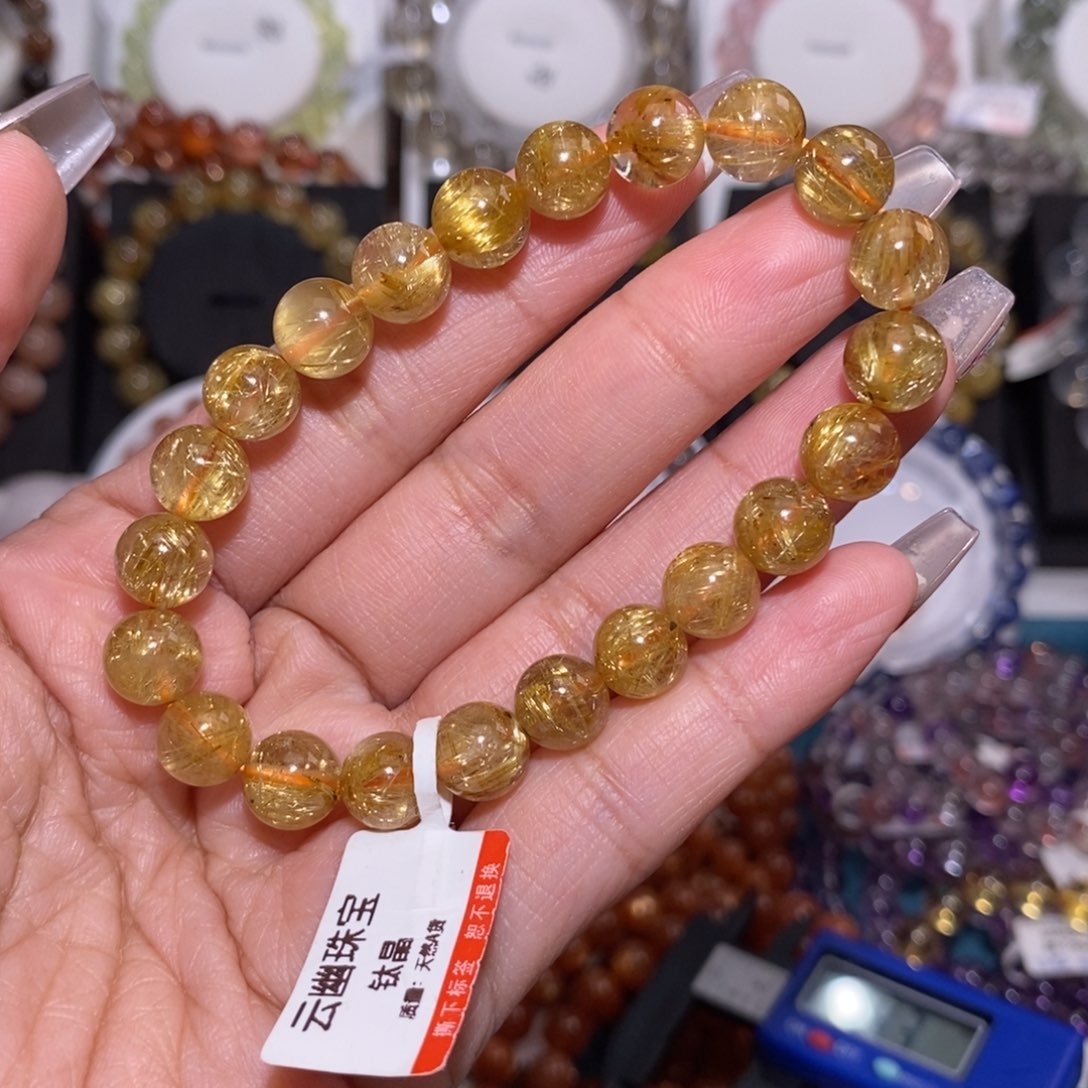 【闪购商品】发晶手串未镶嵌金发8m