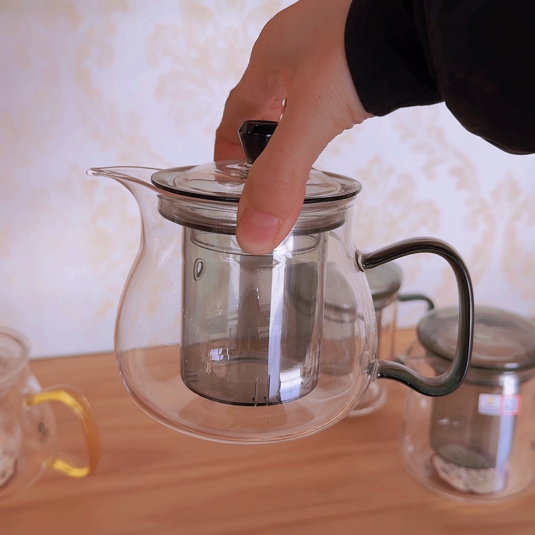 【闪购商品】高硼硅玻璃茶水分离H556黑