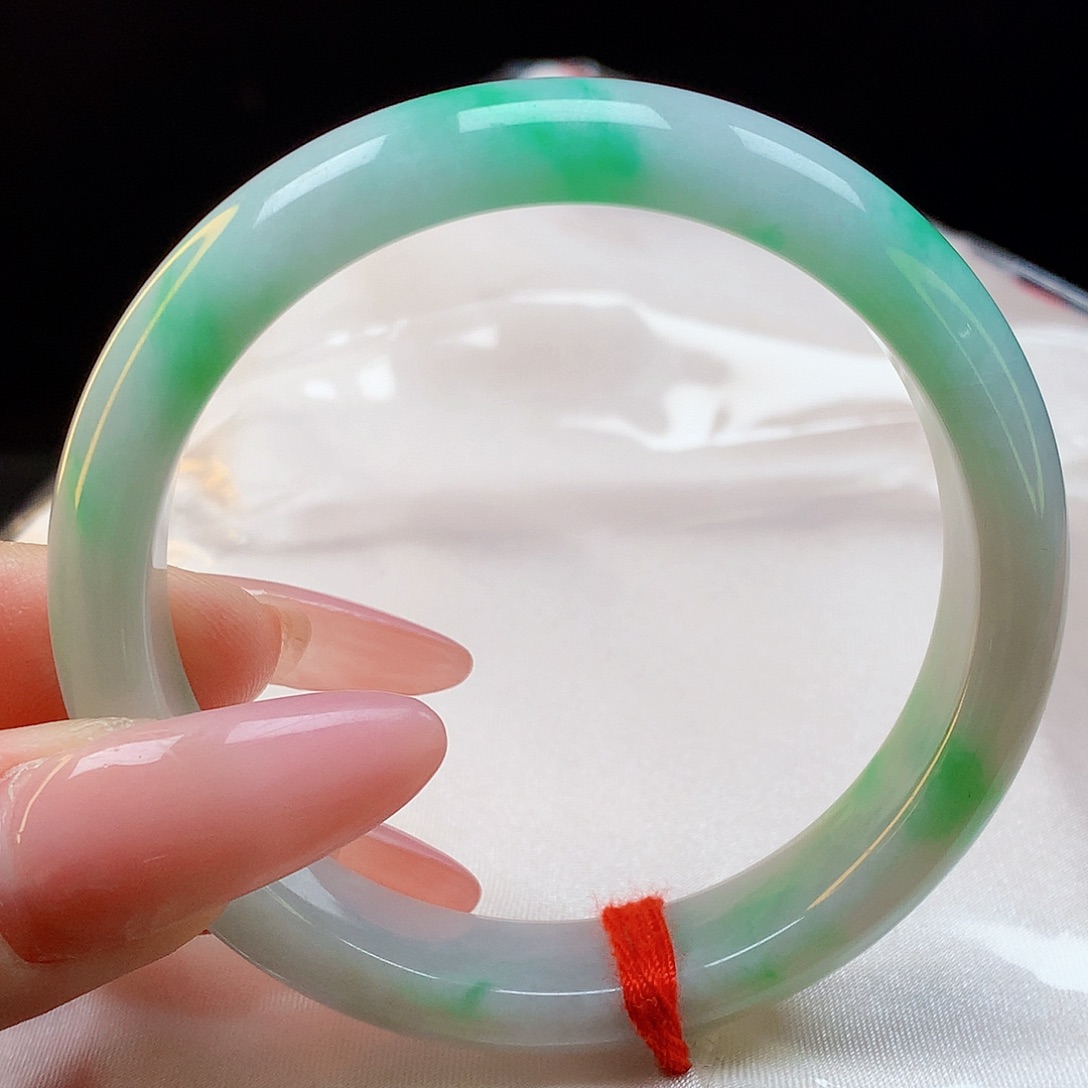 翡翠手镯未镶嵌八*天然翡翠1141