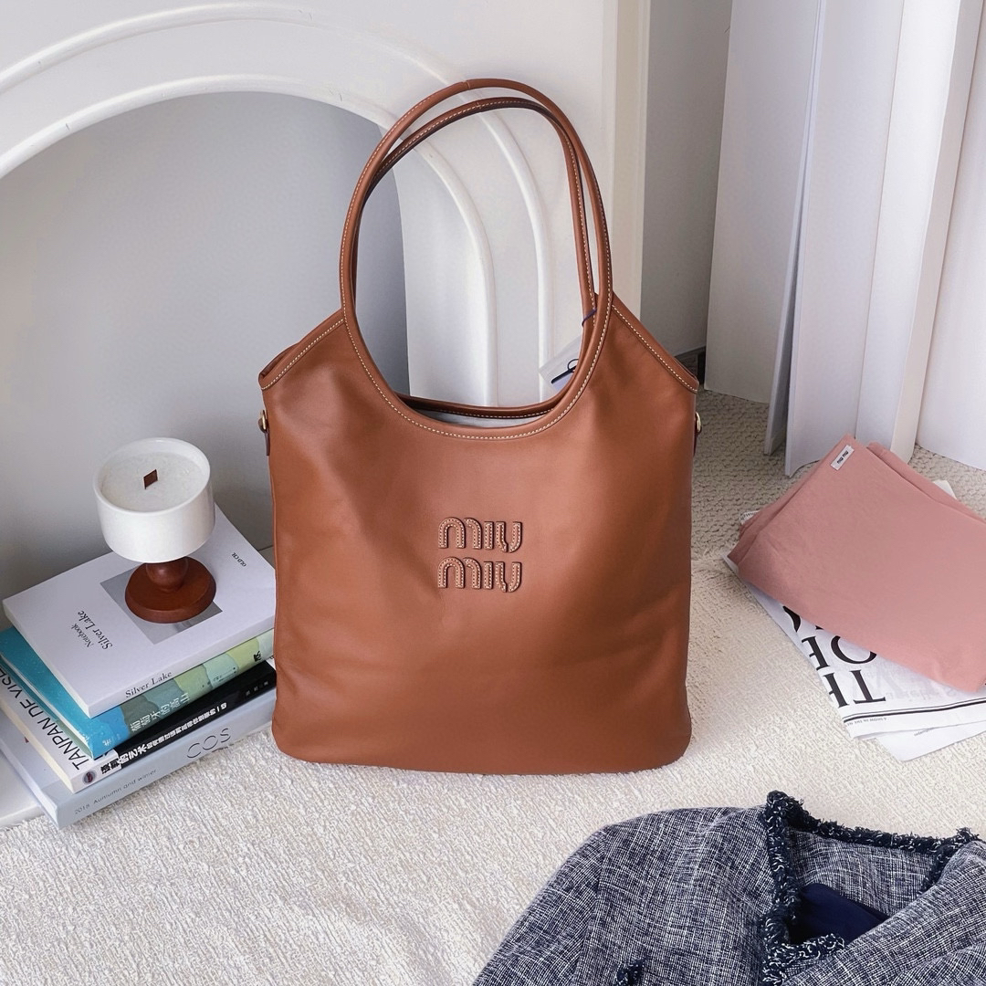 99新 MIU MIU/缪缪 ivy焦糖全新CG8-0328单肩包