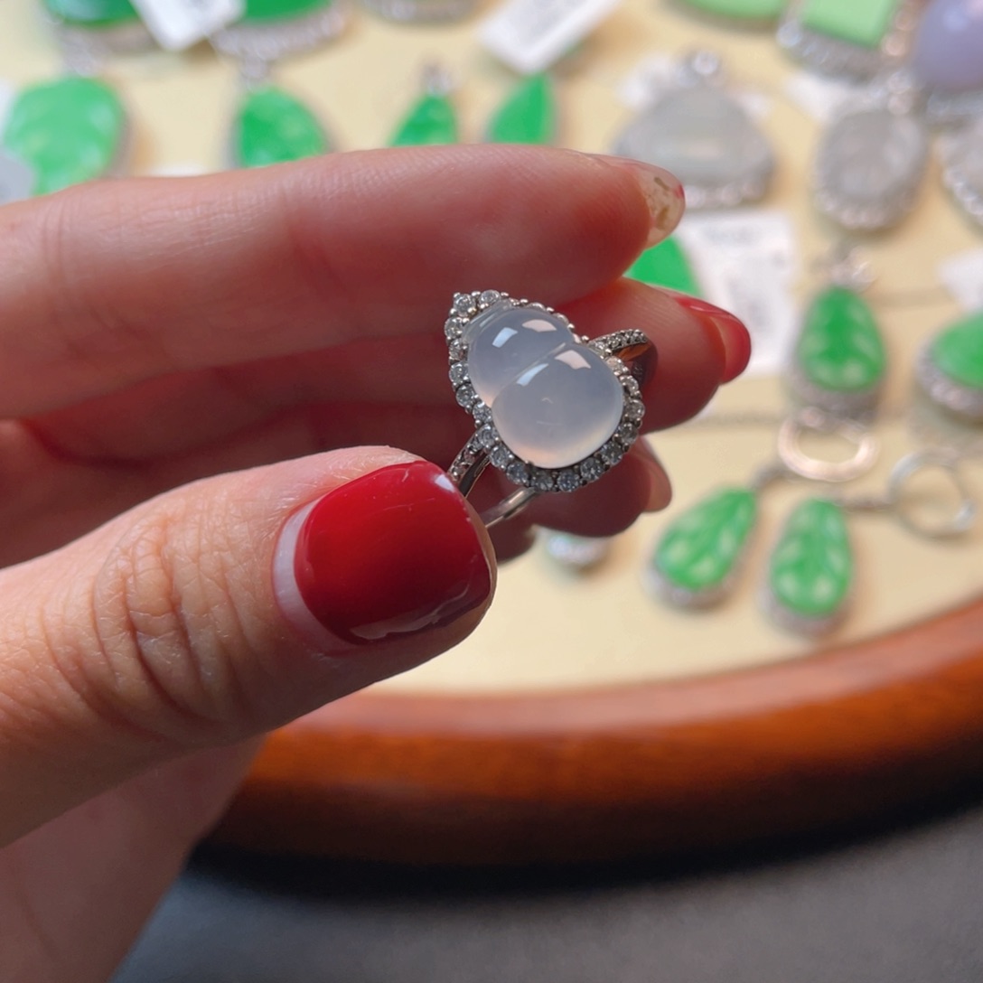 翡翠吊坠(不含链)银S925镶嵌