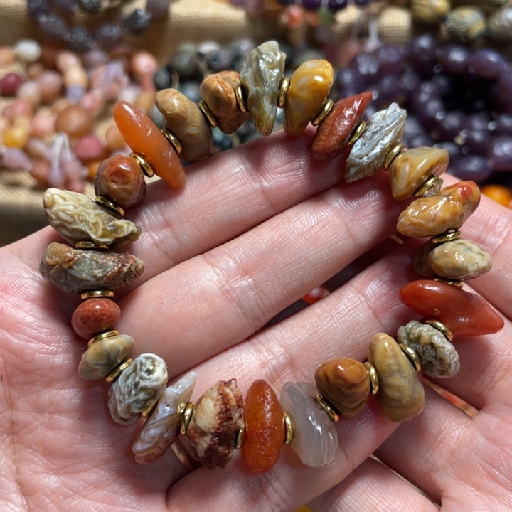 玛瑙/玉髓合金手链