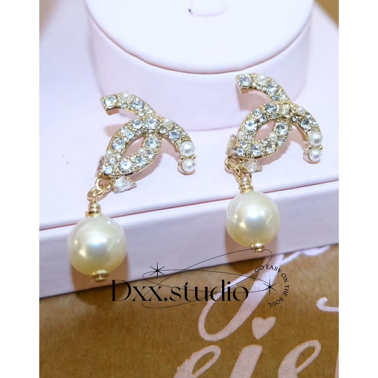 铜合金合成锆石耳饰 小众设计百搭ins耳饰51304