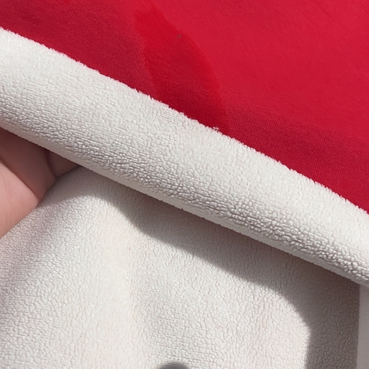 半***糖大红色奥粒绒1.2米长带螺纹