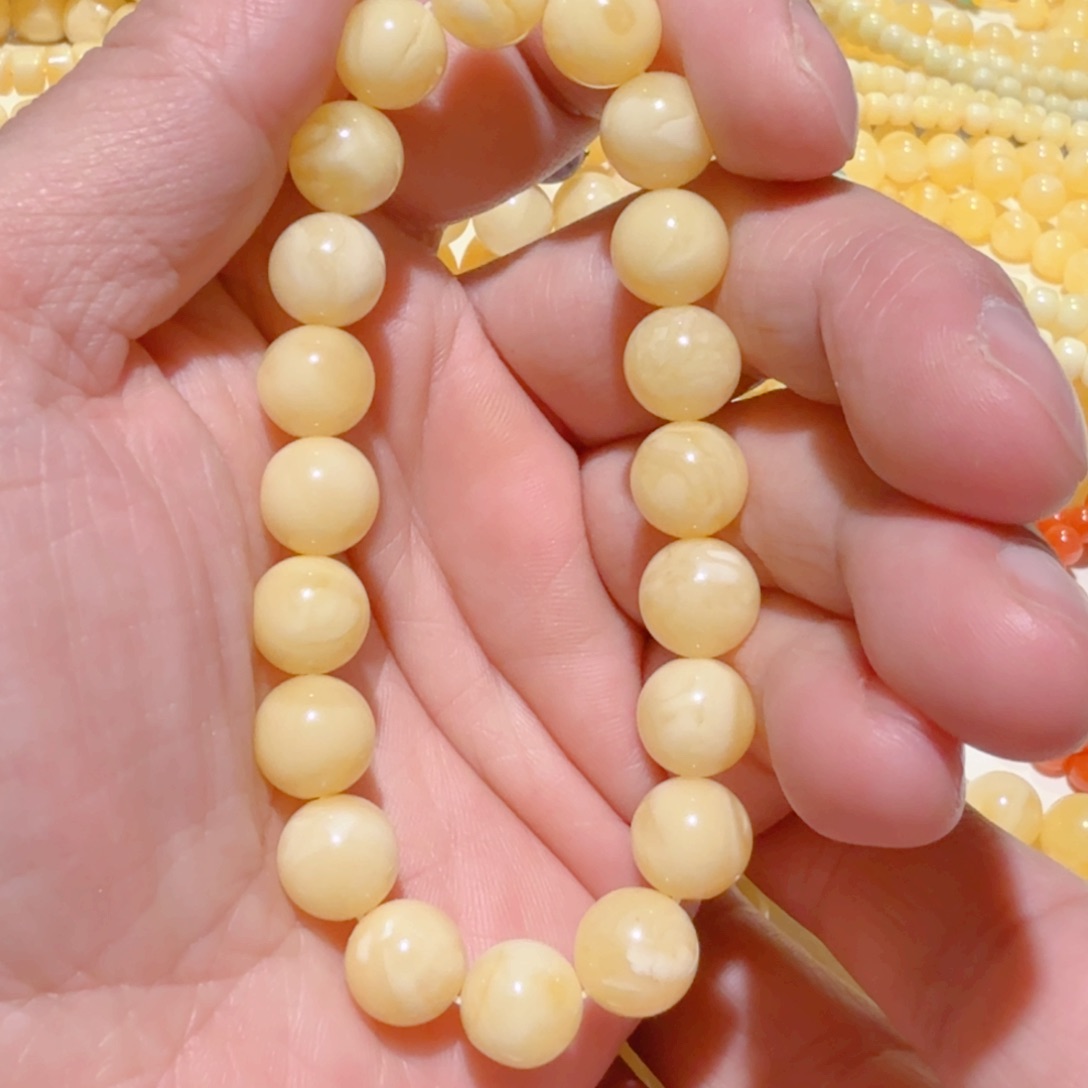 蜜蜡手链未镶嵌琥珀蜜蜡手串10mm+