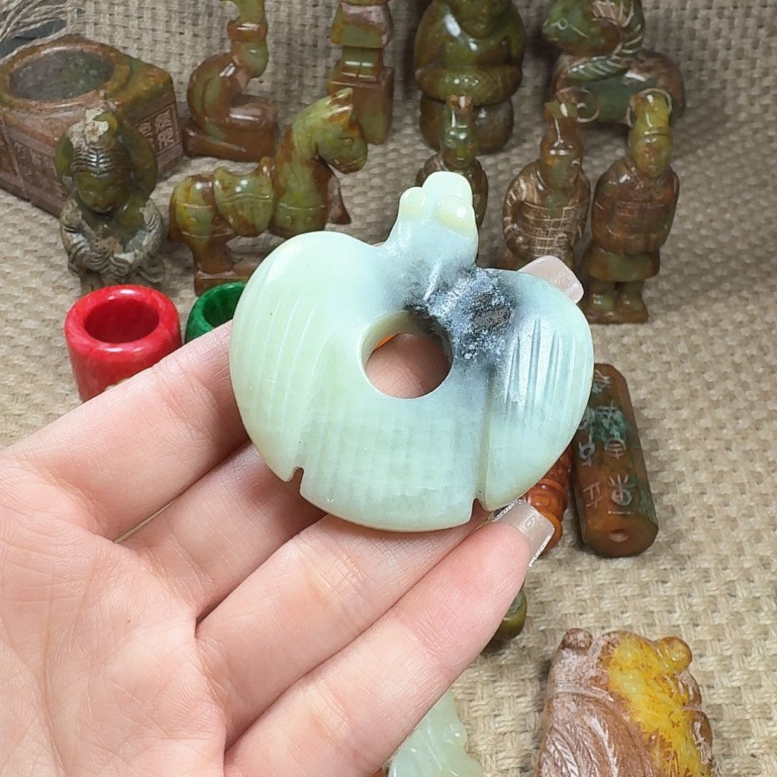 白玉菩提吊坠挂件
