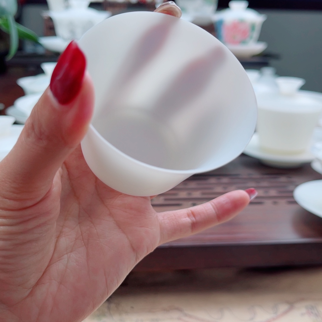 羊脂玉瓷50毫升超薄胎不烫手