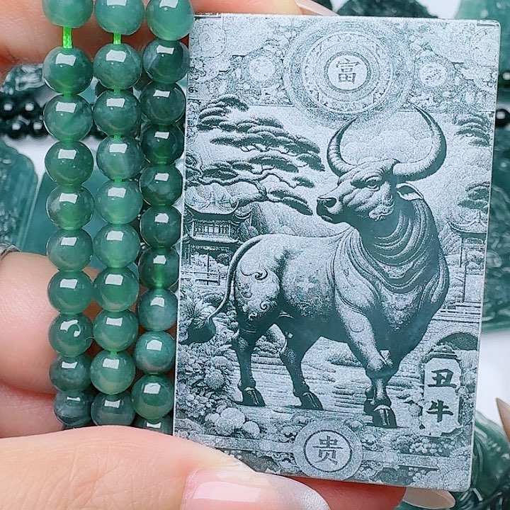 翡翠未镶嵌颈饰1111