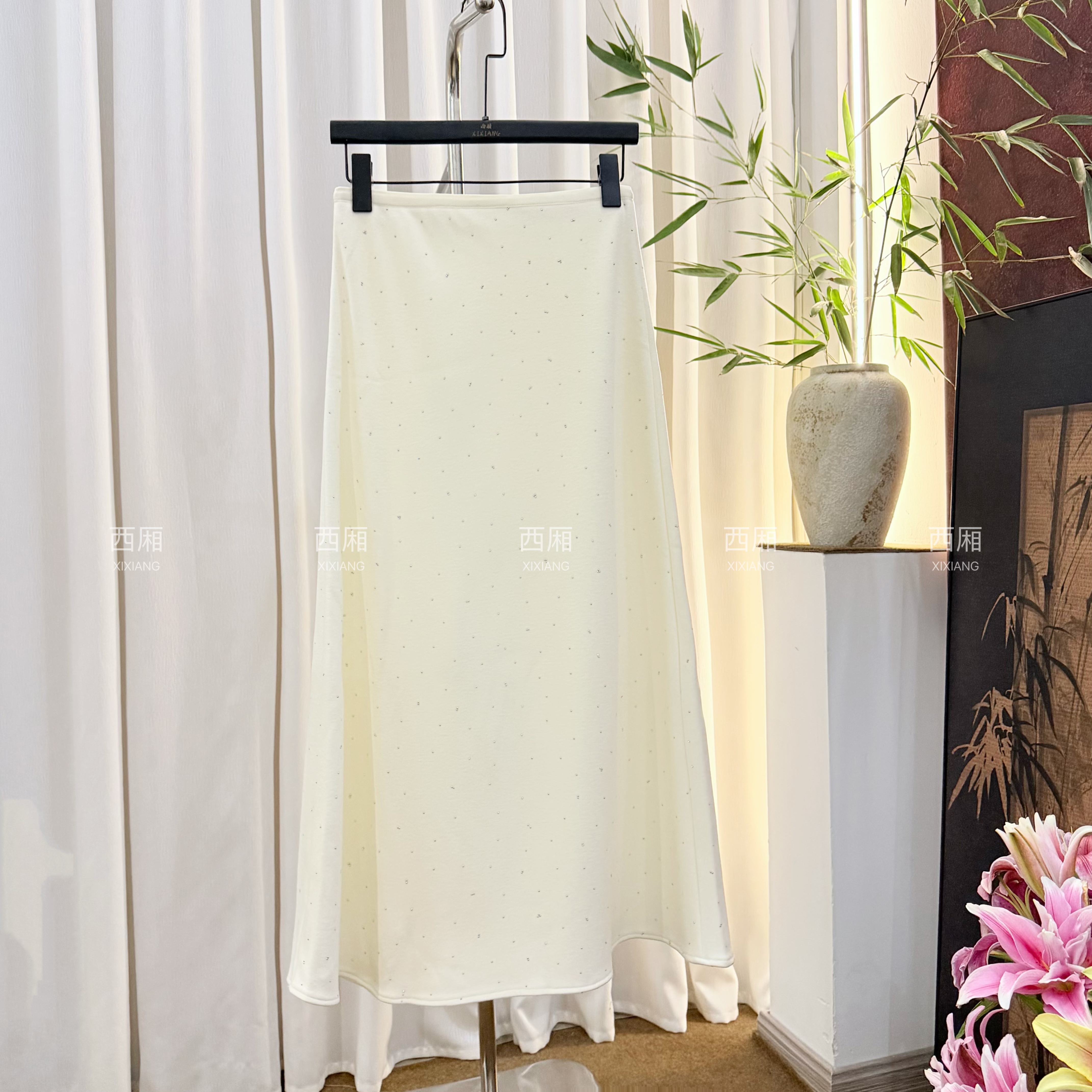 西厢【钻石半裙】  休闲针织显瘦百搭时尚羊绒半裙