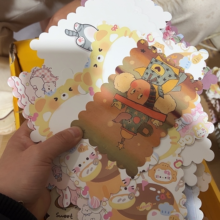 双面花边9.5×14混装100张