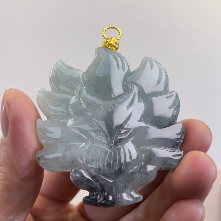 翡翠吊坠(赠链)未镶嵌代编织