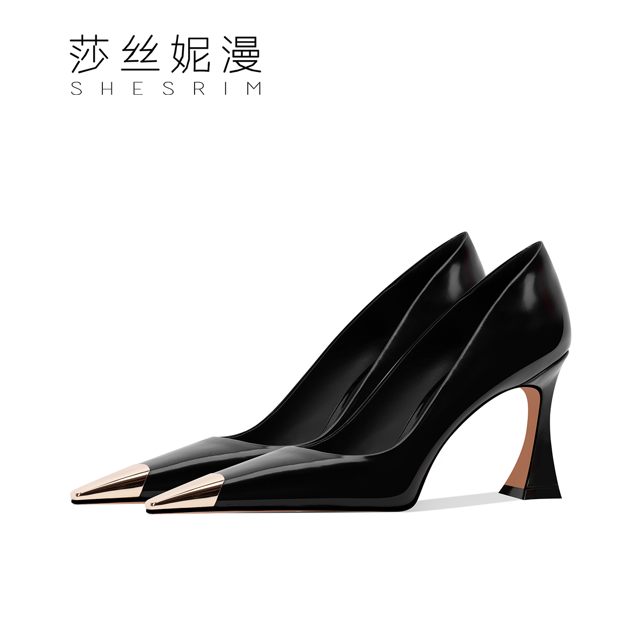 135-时尚尖头高跟鞋女2025春季新款真皮百搭细跟单鞋女鞋