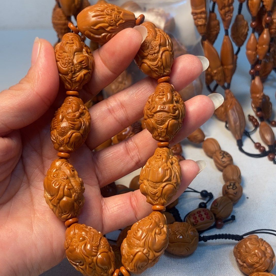 橄榄核手串/手链八方财神20