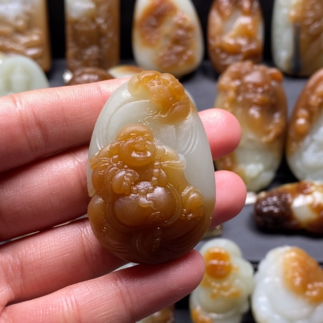 和田玉挂件未镶嵌山****啊