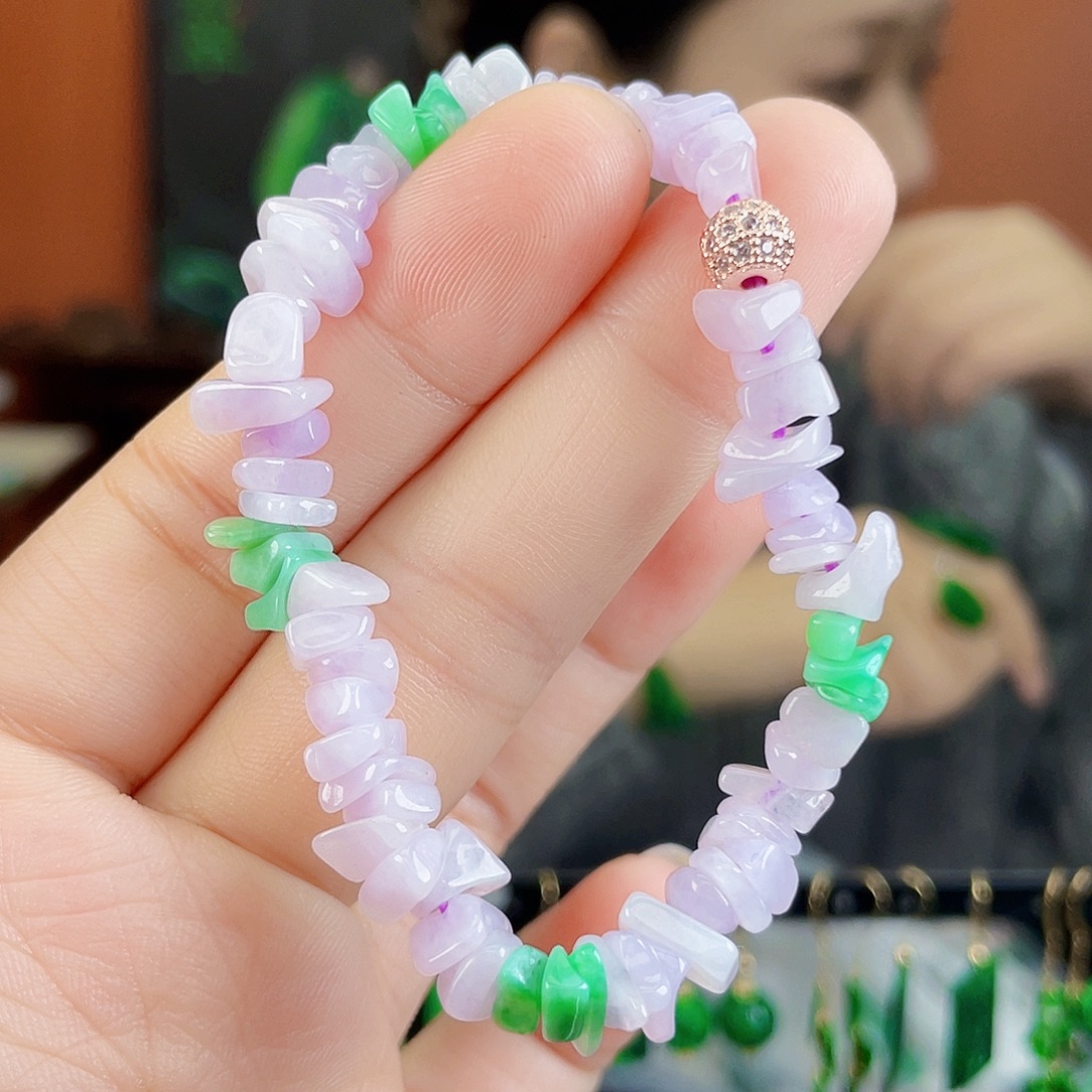 翡翠未镶嵌耳饰饰品