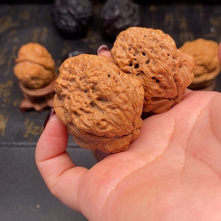 吊坠文玩核桃高背龙脊42