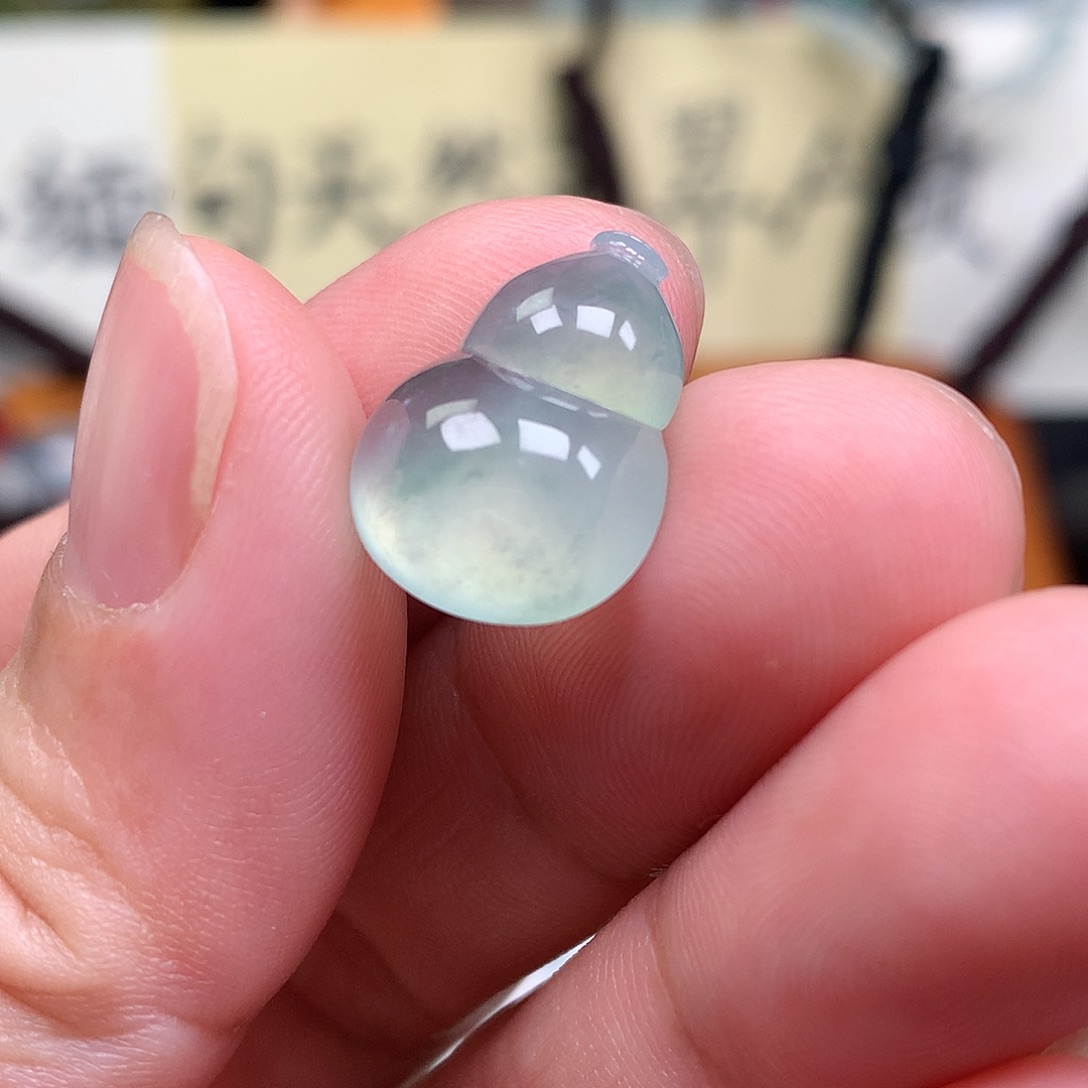 翡翠裸石缅甸天然A货翡翠冰种葫芦