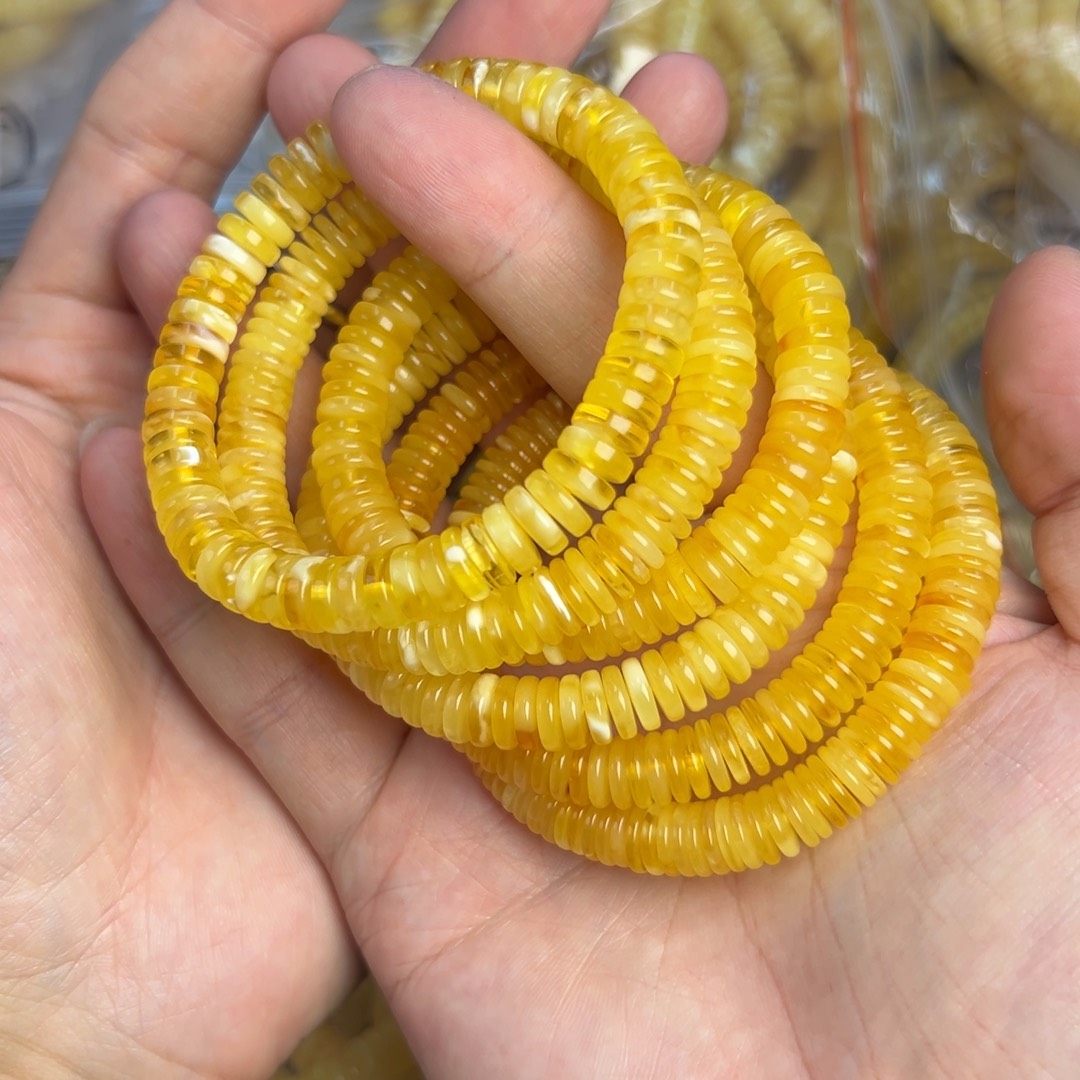 琥珀未镶嵌手链8mm多样发其一004
