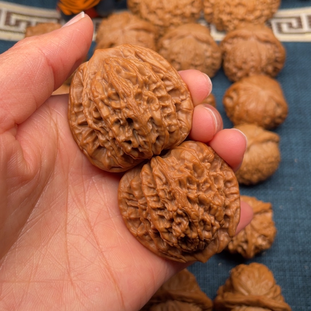 把件文玩核桃41全品精品虎头