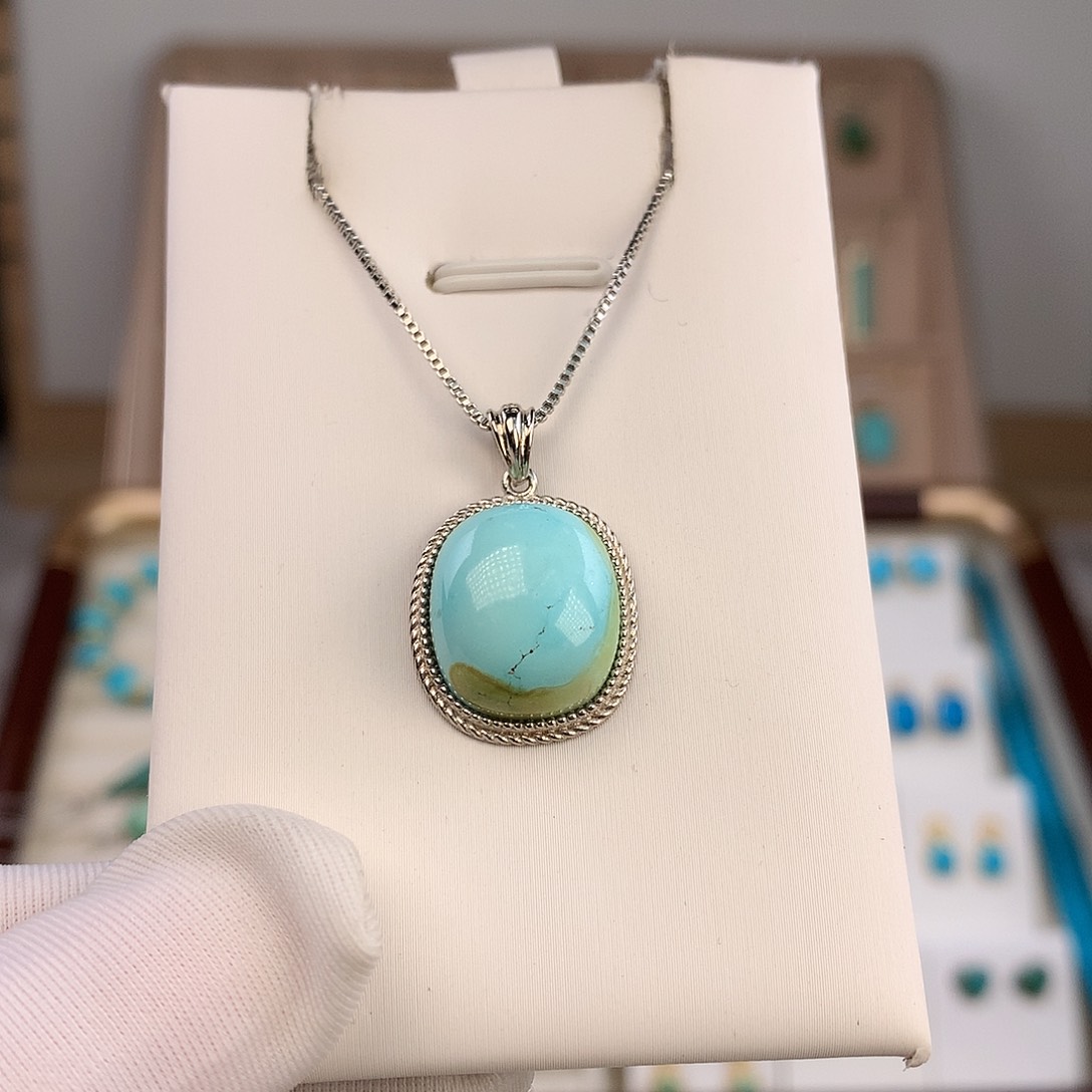 绿松石未镶嵌吊坠(不含链)