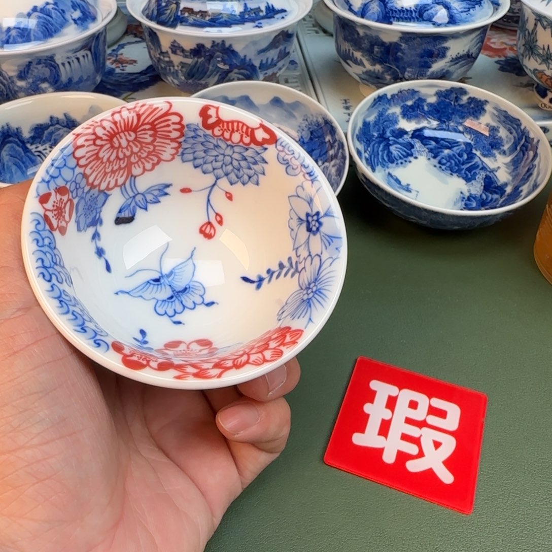 陶纯手工纯手绘茶具石头388